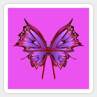 Butterfly - Violet Fire Sticker